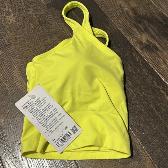 Lululemon align tank in neon yellow color “ELLE” - Picture 8 of 8